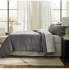 Blanket Stitch Curtain Panel Dark Gray/Cream