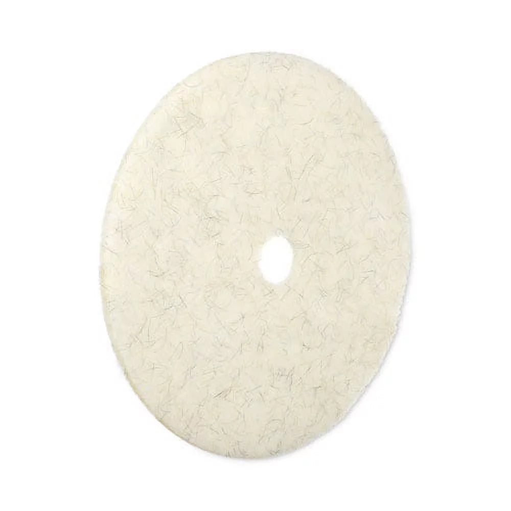 Natural Burnishing Floor Pads, White, 5/Carton | Bundle of 5