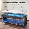 3 in 1 Swivel Multifunctional Sports Game Table with Air Hockey & Billiards/Pool & Table Tennis - TABLETOPS ONLY