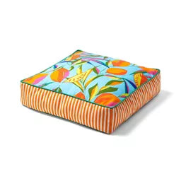 Tabitha Brown Floral Outdoor Large Floor Cushion SHOWROOM ITEM
