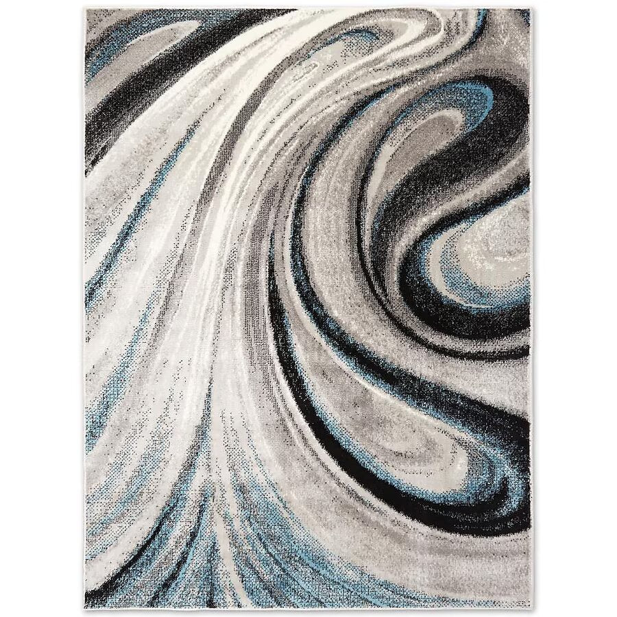 Boho Odette 3 X 5 (ft) Gray Indoor Abstract Mid-century Modern Spot Clean Only Area Rug