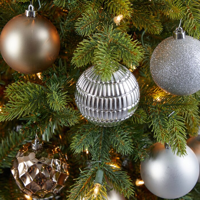 Silver 40 Piece Christmas Tree Ornament Set Ball (no further discounts)