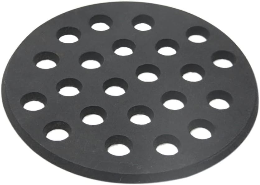 Round cast Iron Bottom Grate for Big Green Egg, BBQ high Heat Charcoal Plate fit for S/Mini/Medium Big Green Egg fire Grate Grill Charcoal Replacement Parts