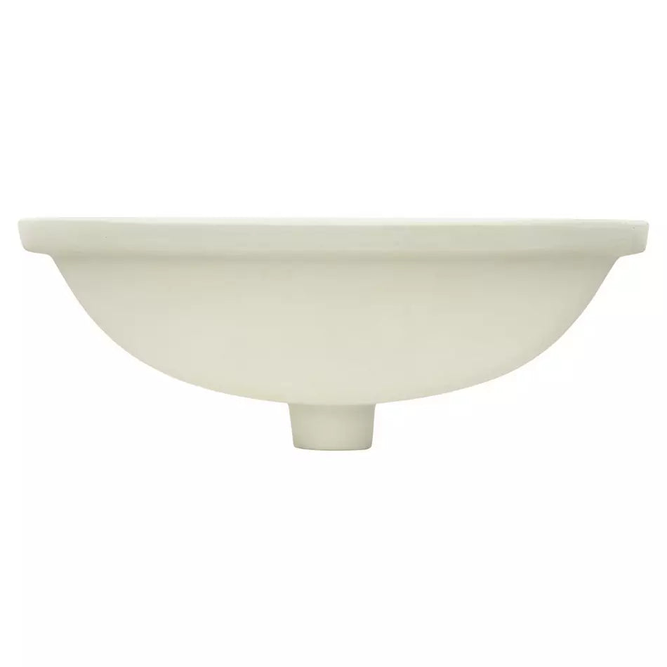 Avalon Rectangular Porcelain Undermount Bathroom Sink - White