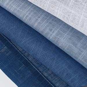 Navy Blue Ombre Curtains Sheer Linen