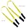 2 Pack Tree Saver, Lift Sling Straps with Reinforced Loops Vehicle Winch Strap 8000 Pound Breaking Strength, Yellow