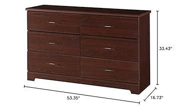 Brookside 6-Drawer Dresser (Espresso)
