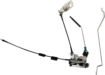 Door latch assembly w/cable&rod compatible for Ford E150 E250 E350 Rear Right Cargo door connective repair lock latch replace 6C2Z-15431A02-AA