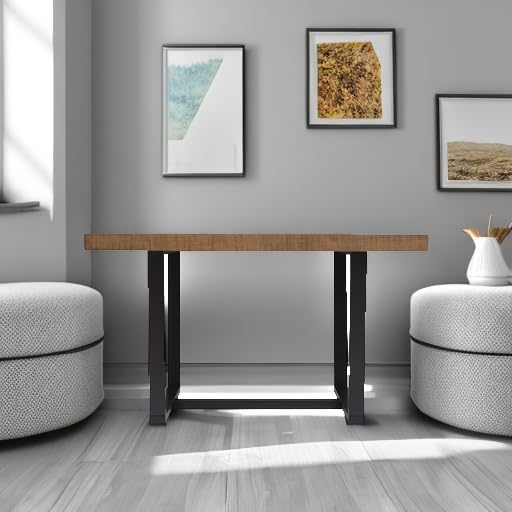 Durango Distressed Solid Wood Dining Table, Rustic Oak