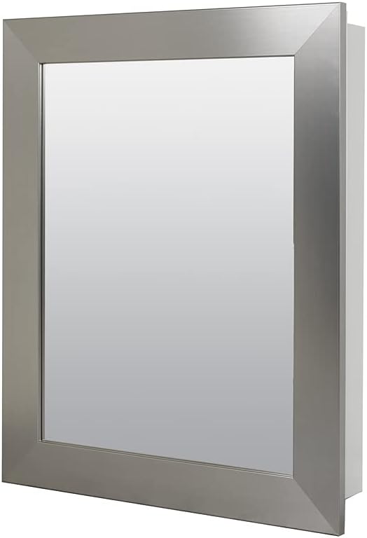 Rectangle Medicine Cabinet/Mirror Brushed