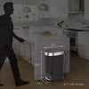 Slim Kitchen Step Trash Can with Liner Rim, Grey Plastic