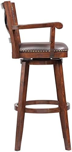 Broadmoor Swivel Extra Tall Barstool, Cappuccino