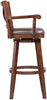 Broadmoor Swivel Extra Tall Barstool, Cappuccino