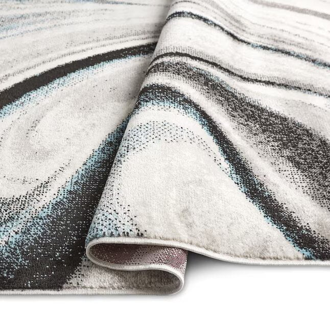Boho Odette 3 X 5 (ft) Gray Indoor Abstract Mid-century Modern Spot Clean Only Area Rug