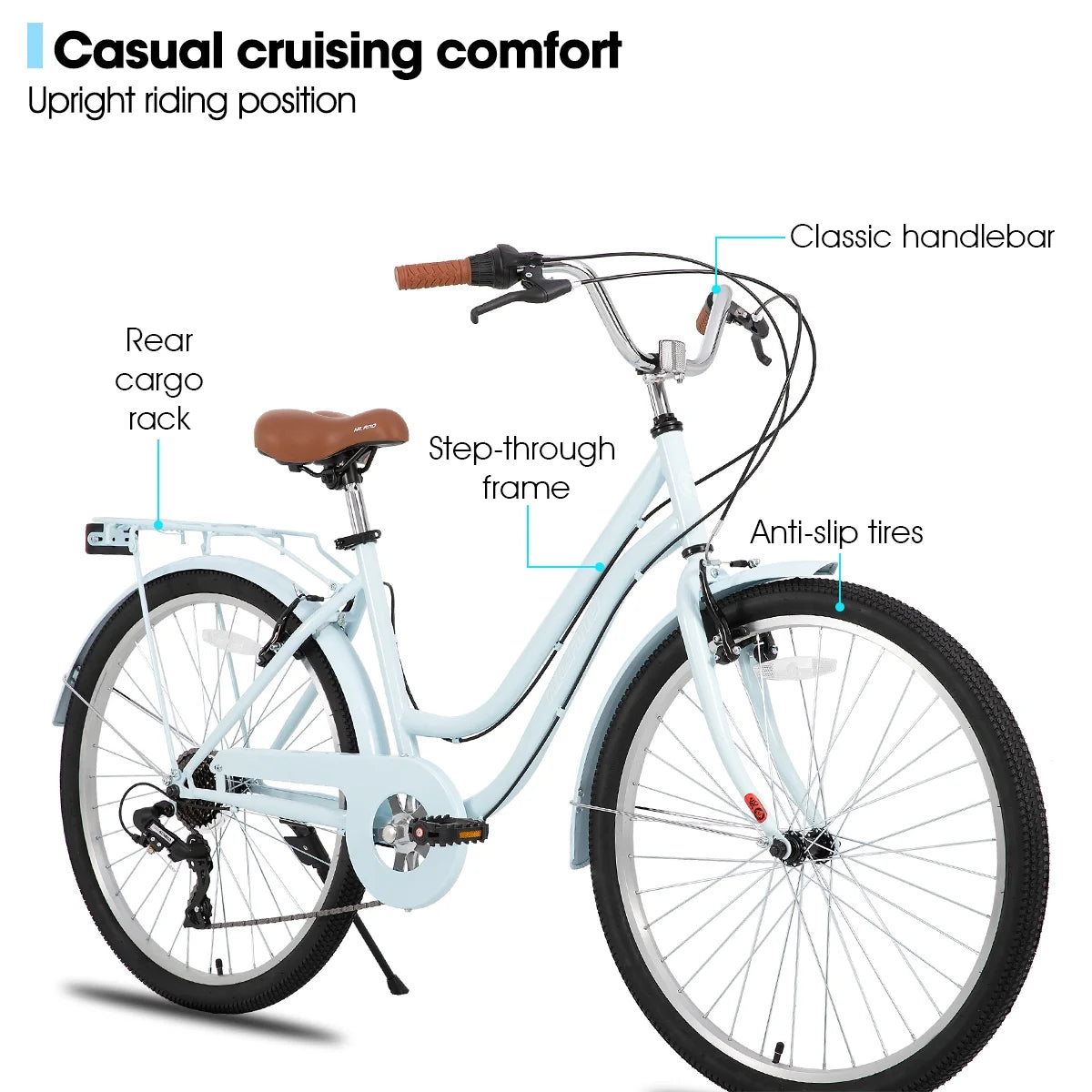 Beach Cruiser Bike for Men and Women