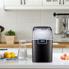 Black 44 Lb. lb. Daily Production Nugget Countertop Ice Maker with Self-Cleaning Function (final cut, no further discounts)
