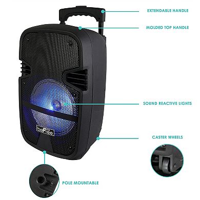 Bluetooth Portable Party PA Speaker System with Illuminating Lights