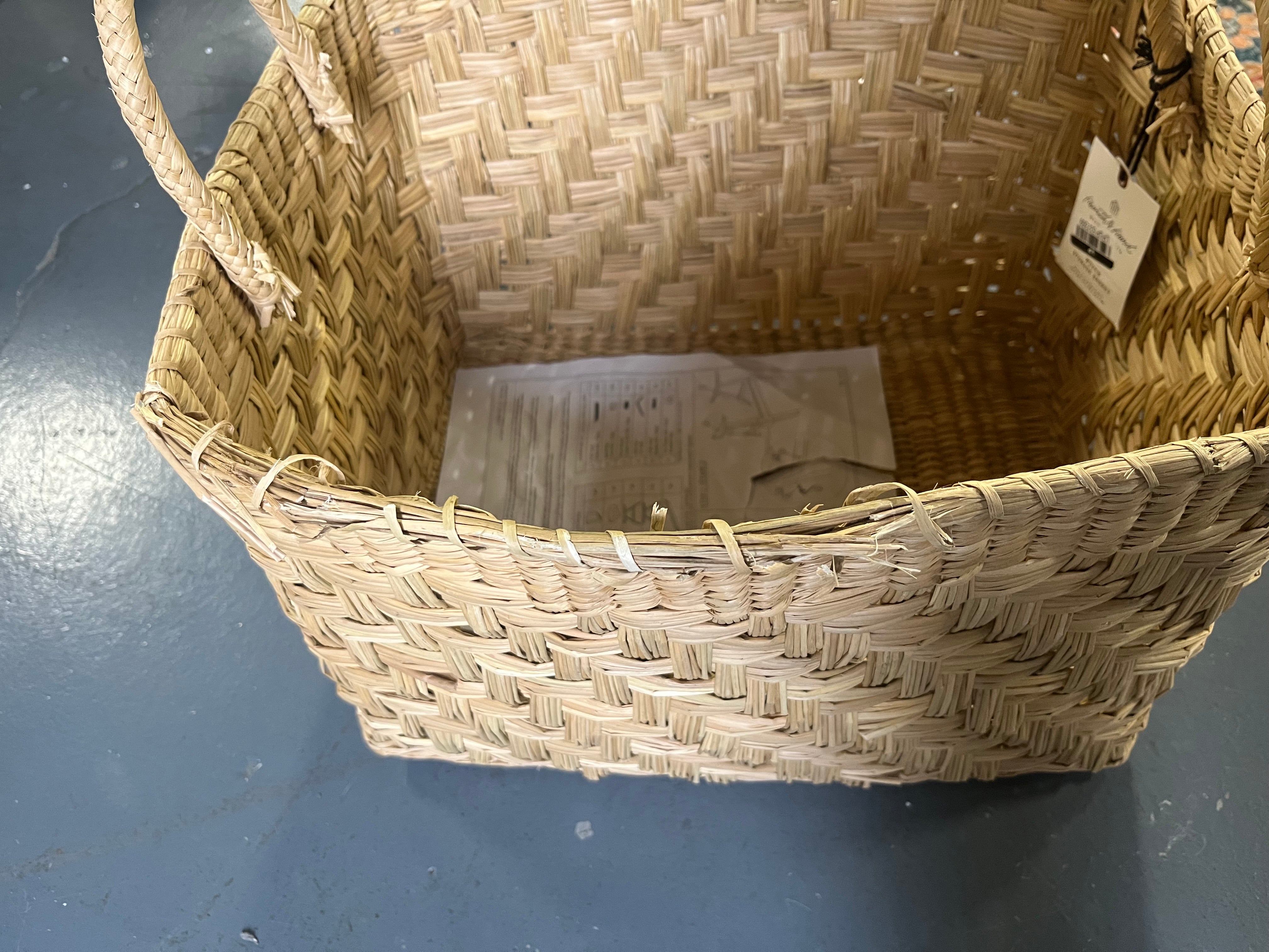 Rectangular Woven Storage Basket - Hearth & Hand™ with Magnolia SHOWROOM ITEM