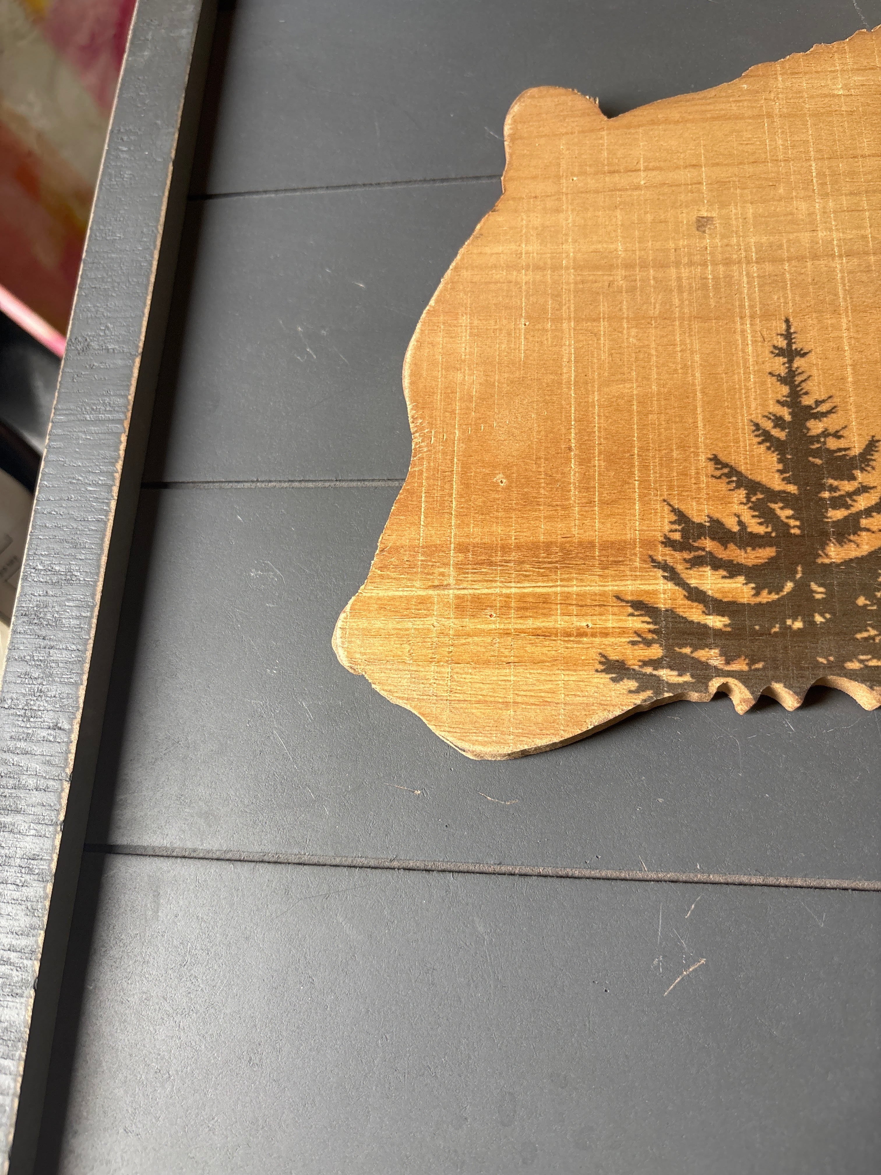 18" x 28" Handmade Rustic Bear Wall Decor SHOWROOM ITEM