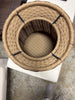 Wicker Storage Patio Accent Table Tan SHOWROOM ITEM