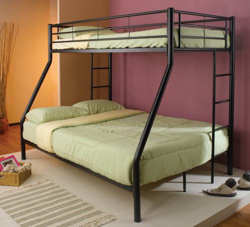 Youth Twin/Full Bunk Bed in Black