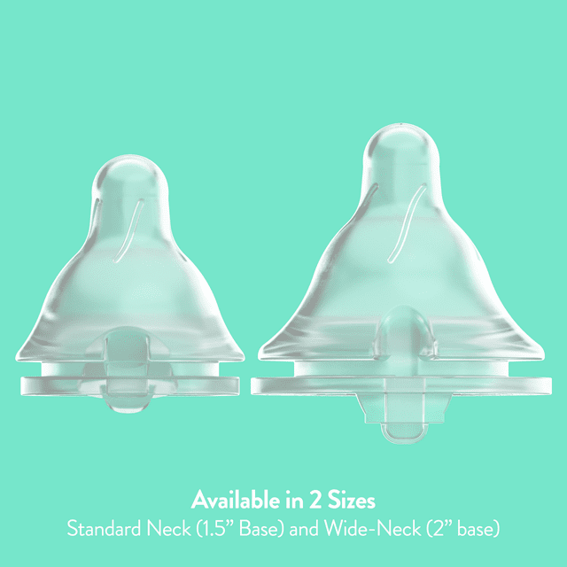 Balance + Standard Neck BPA-Free Plastic Baby Bottles, Clear, 6ct