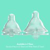 Balance + Standard Neck BPA-Free Plastic Baby Bottles, Clear, 6ct