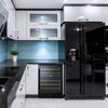 Black 46 Bottle Dual Zone Freestanding/Built-In Wine Refrigerator
