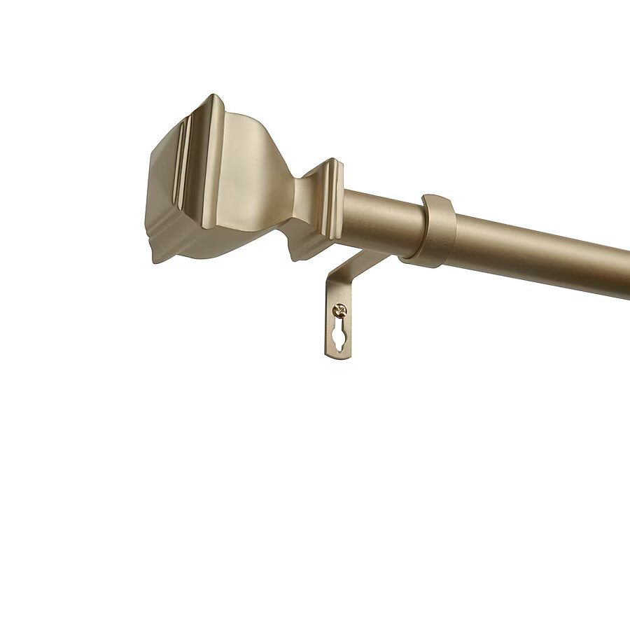 Napoleon Gold Iron Single curtain rod with Finials