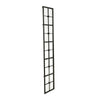 Windowpane Metal Framed Wall Mirror, Black