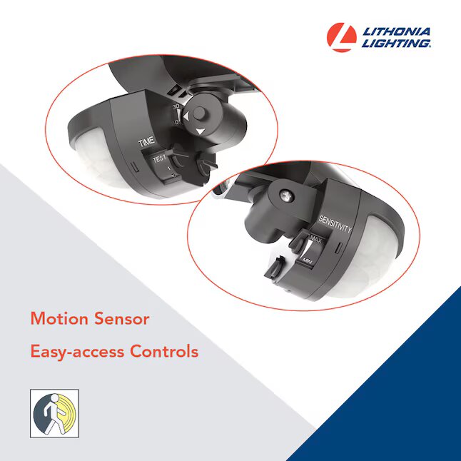 180 -Degree Equivalent Hardwired LED Bronze 2 -Head Motion-Activated Flood Light