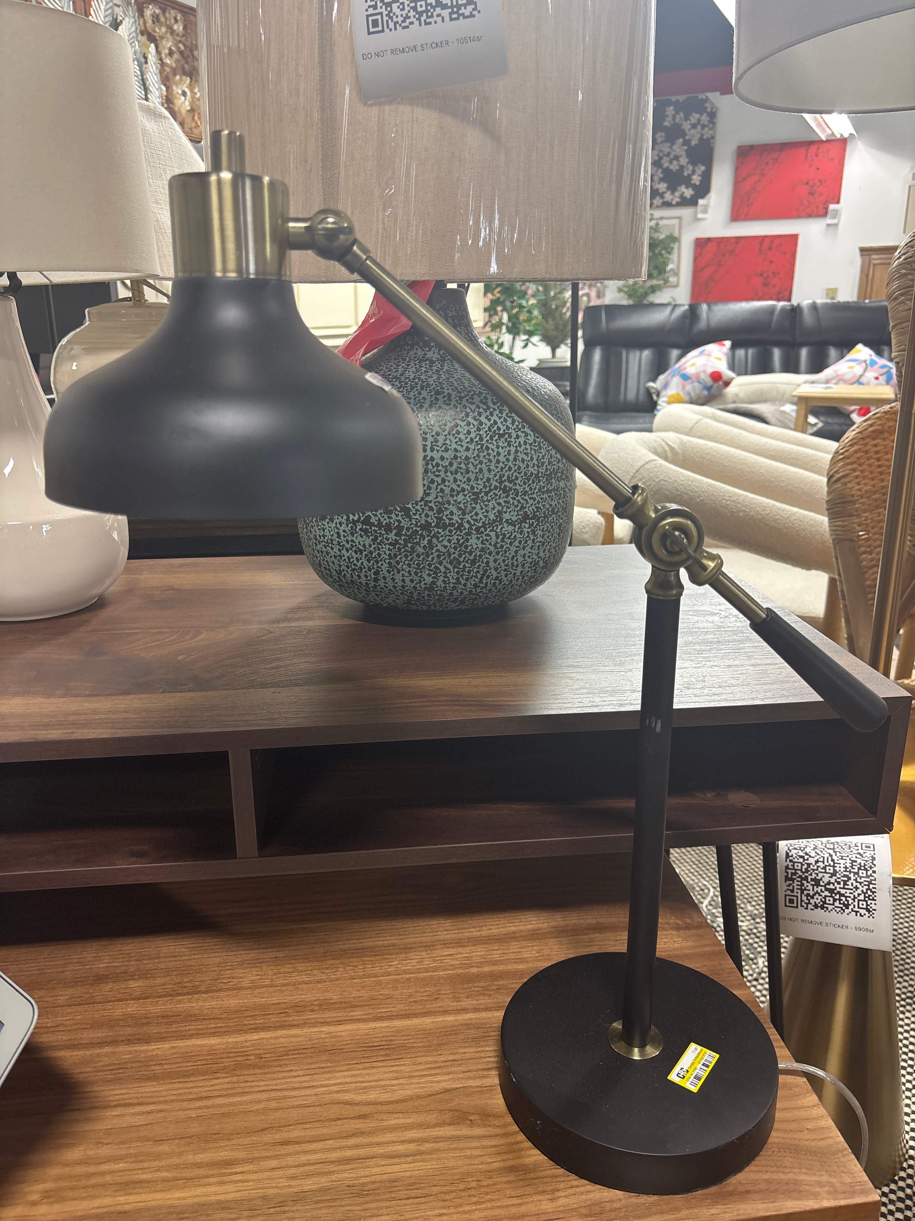 Crosby Schoolhouse Desk Lamp - Black SHOWROOM ITEM – Salvage & Co Indy