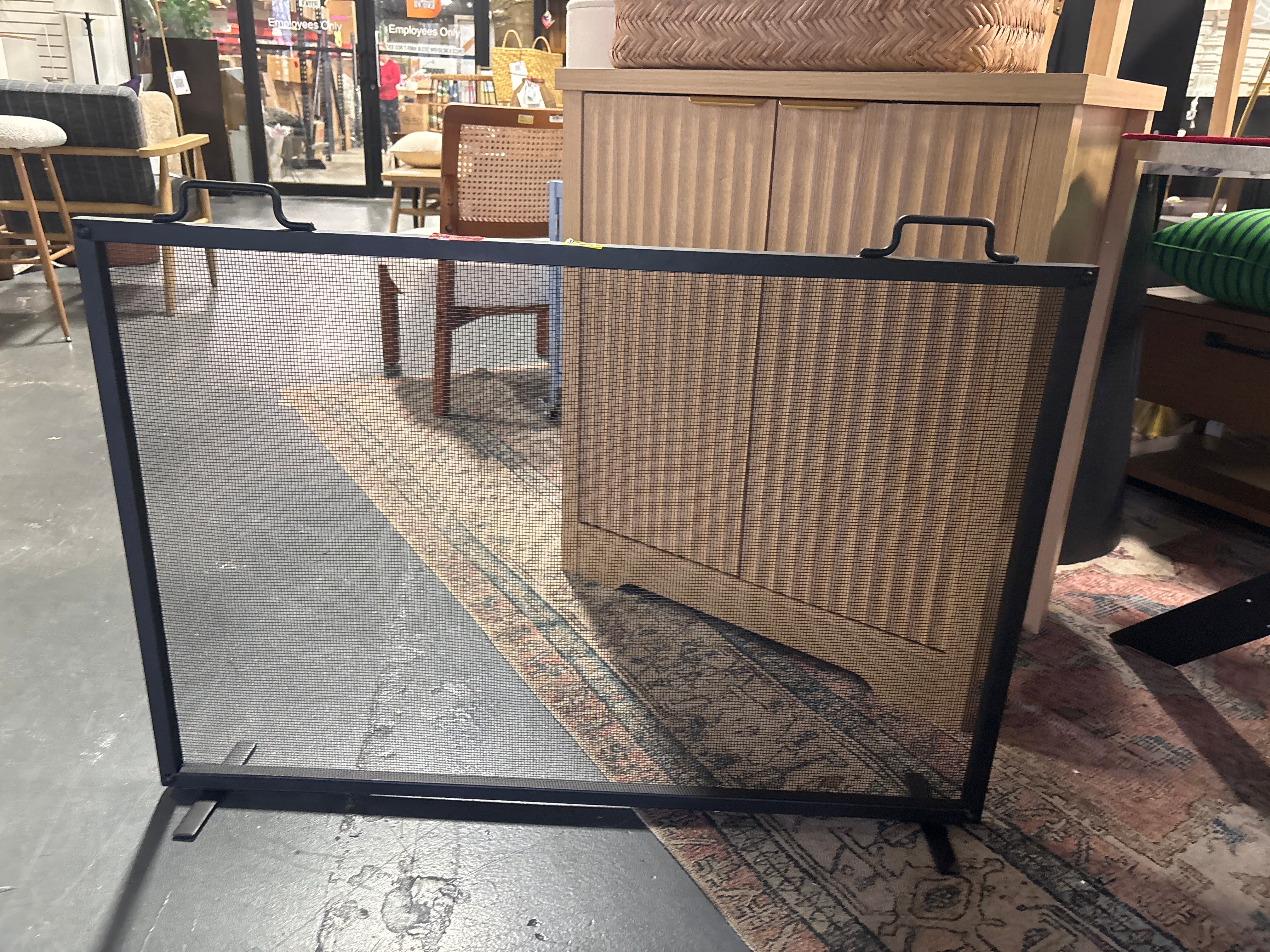 38x27in Single Panel Fireplace Screen SHOWROOM ITEM