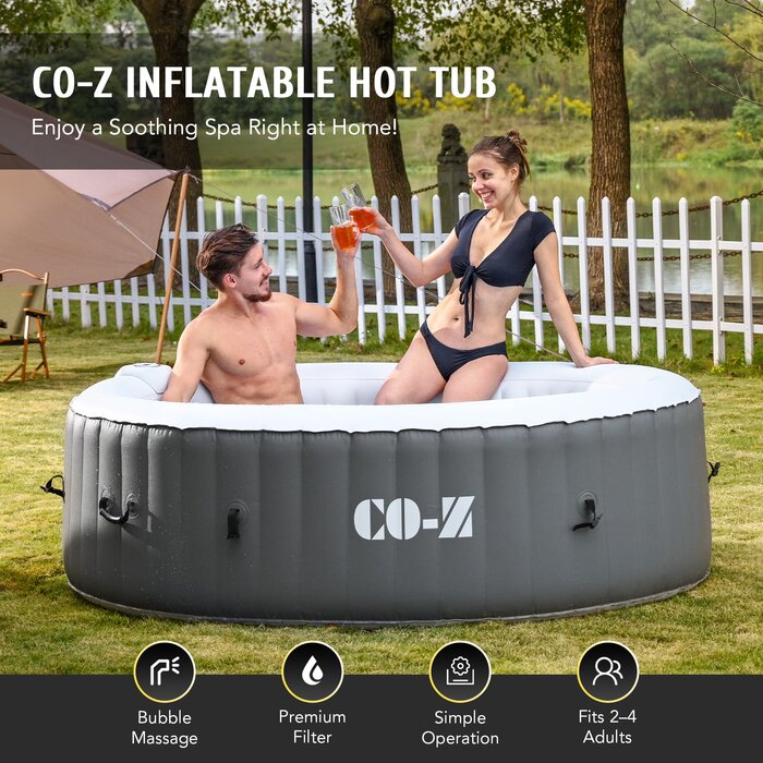 4 - Person 120 - Jet Vinyl Inflatable Hot Tub