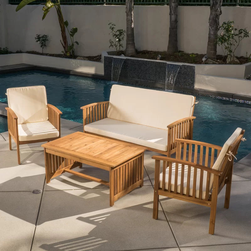 4 - Person Outdoor Seating Group with Cushions (final cut, no further discounts)