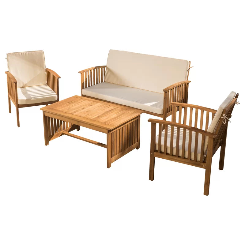 4 - Person Outdoor Seating Group with Cushions (final cut, no further discounts)