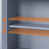 Bathroom Organizer Over The Toilet,2-Door,1 Open-Shelf - Grey