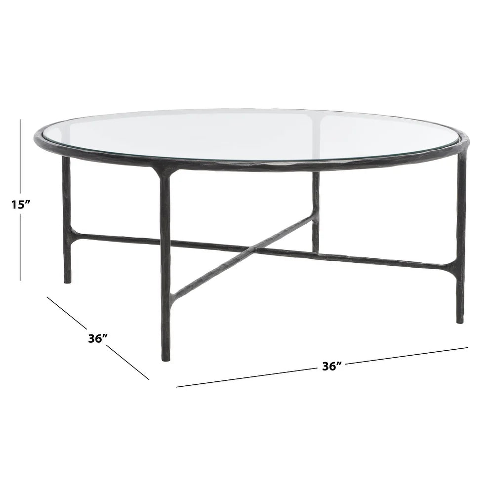 Safavieh Couture Jessa Round Metal Coffee Table