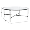 Safavieh Couture Jessa Round Metal Coffee Table