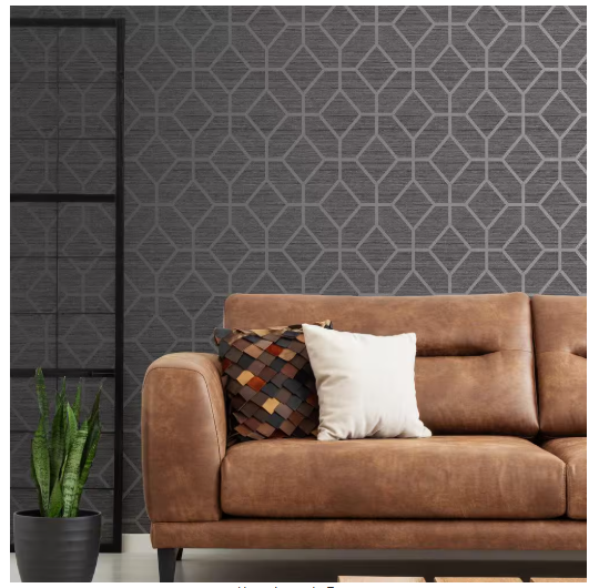 Asscher Geo Grey Wallpaper