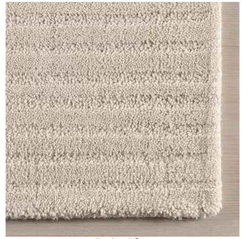 Southwest Striped Wool Beige 3 ft. x 5 ft. Patio Area Rug