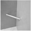 Wall Mounted Corner Shower Foot Rest Bar for Shaving Legs In Brushed Nickel