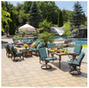 2-Piece Deep Seating Outdoor Lounge Chair Cushion in Sapphire Alana Tile