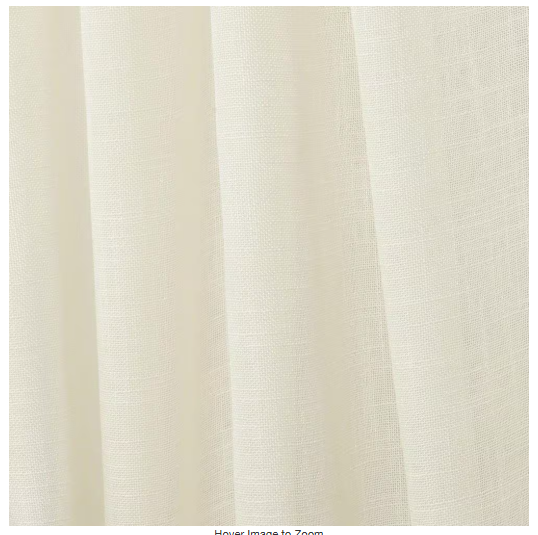 Bella Ivory Solid Sheer Hidden Tab / Rod Pocket Curtain (Set of 2)