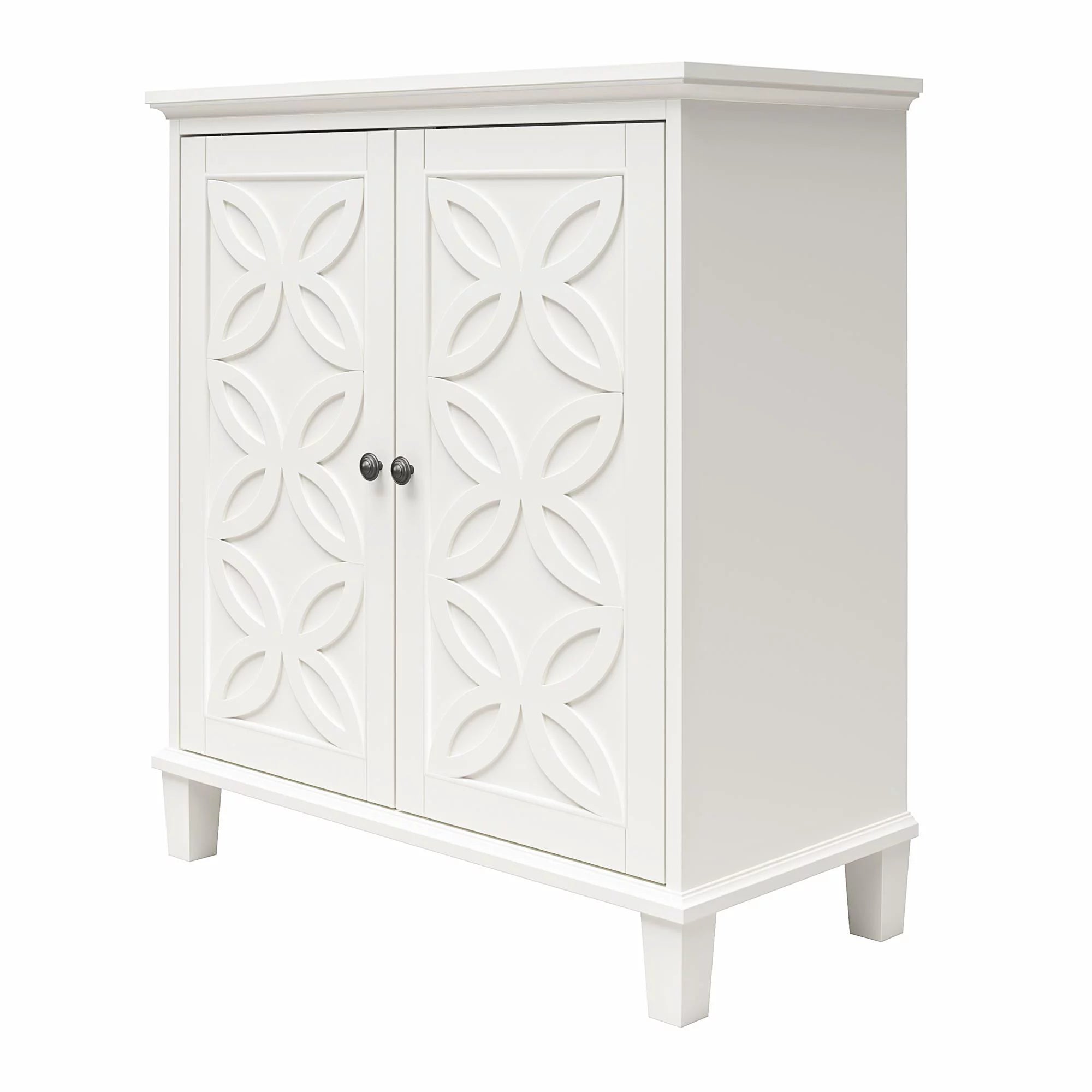 Branwen Double Door Accent Cabinet, White