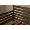 Boho Twin Traditional Solid Wood Daybed in Rustic Walnut