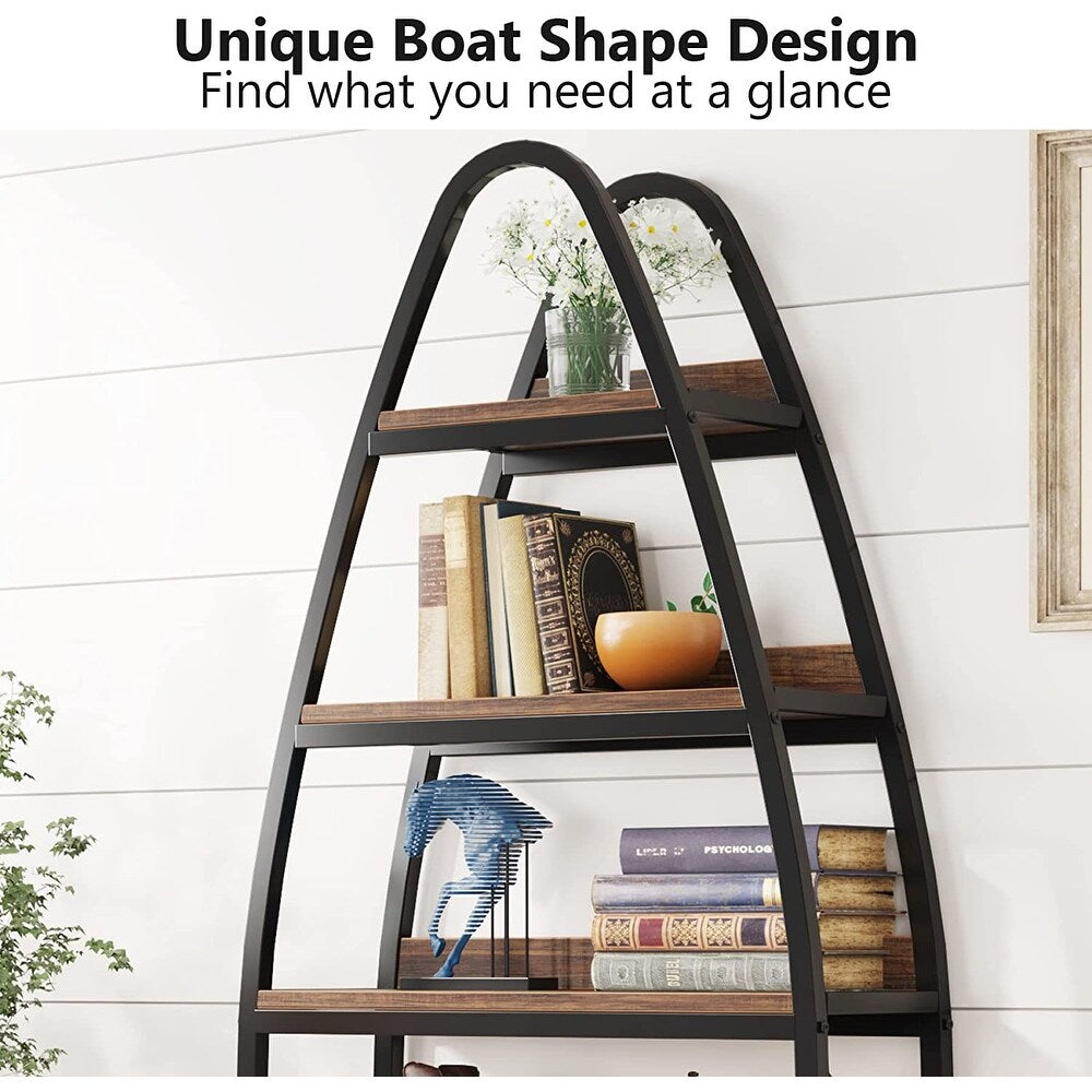 5-Tier Bookshelf, Tall Bookcase Display Shelf Unit for Living Room