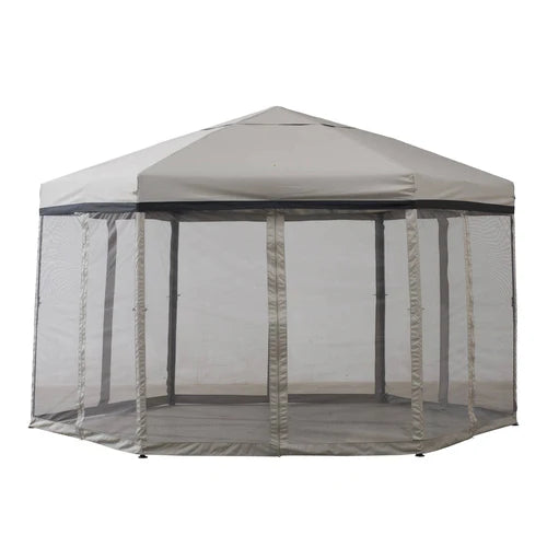 Hexagon Pop Up Gazebo with Netting