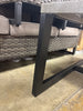 Naresa Rectangular Steel Outdoor Coffee Table - Gray SHOWROOM ITEM