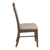 Alta Wood Finish Beige Fabric Dining Chair, Set of 2, Walnut